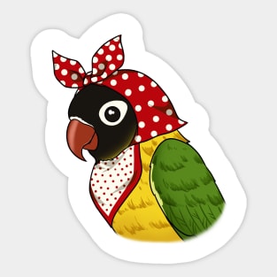 Feathered Devotion: The Lovebird Mom's Tender Care Sticker